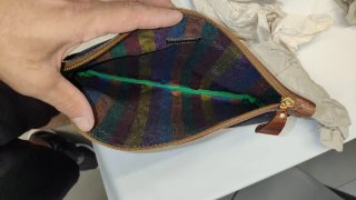 Pochette Aldo Ripani Unisex Pelle Marrone/Verde Ol