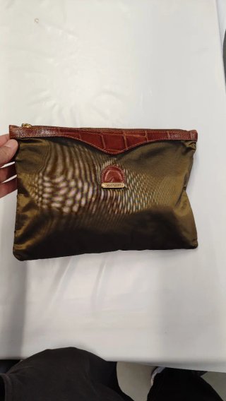 Pochette Aldo Ripani Unisex Pelle Marrone/Verde Ol