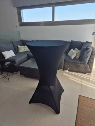 4 Tavoli da Cocktail Rotondi Pieghevoli, diametro 60cm
