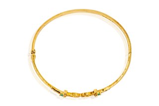 Pulsera caña con dos cruces egipcias - ref.15024