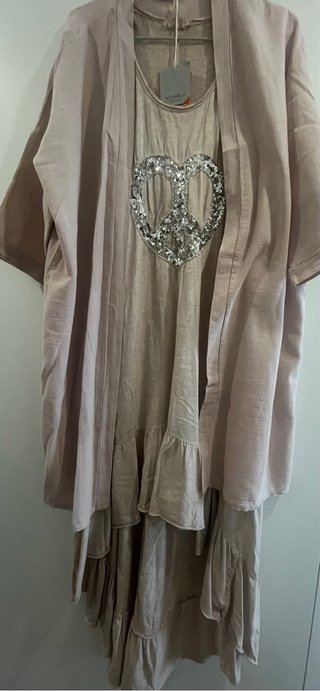 Conjunto ideal Boho Chic: Vestido+Kimono T.U.