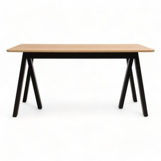 Mesa de Comedor 150x77cm - bambú y negro