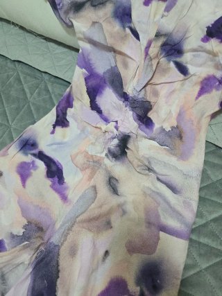 Vestido H&M estampado morado