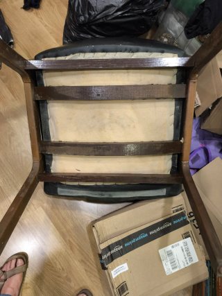 Sillones de despacho de piel y madera