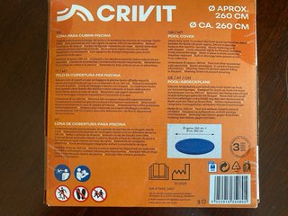 Piscina hinchable CRIVIT + Lona protectora