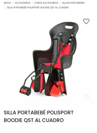 Silla infantil para bicicleta POLISPORT
