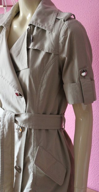 Vestido gabardina Cortefiel beige