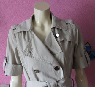 Vestido gabardina Cortefiel beige