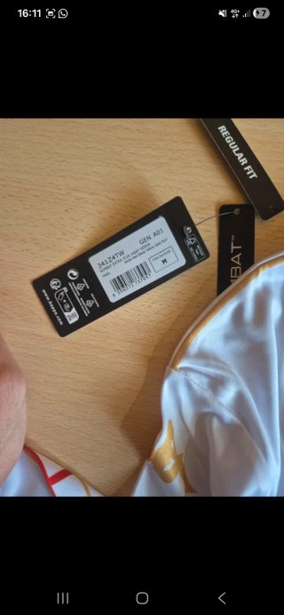 Maglia Genoa Kappa Bianca Rossa Taglia M