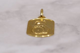 MEDALLA OSO-RELOJ, ORO 18K/1.8g
