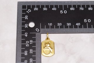 MEDALLA OSO-RELOJ, ORO 18K/1.8g
