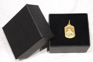 MEDALLA OSO-RELOJ, ORO 18K/1.8g