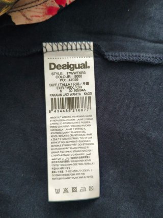 Camiseta Desigual floral azul