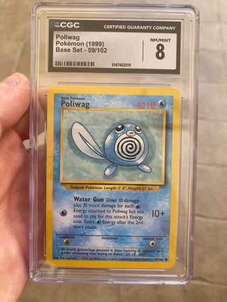 Poliwag Base Set CGC 8