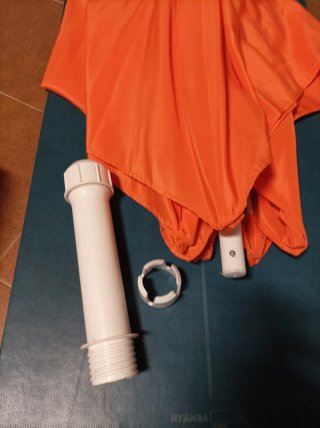 Mástil superior para sombrilla/parasol naranja