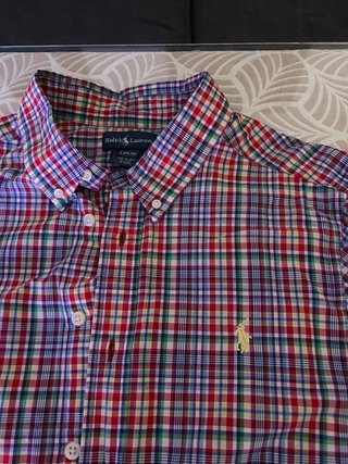 Camisa Ralph Lauren cuadros multicolor Talla L