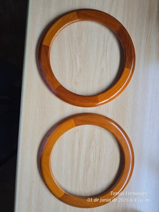 Lámpara LED Circular Cocina Madera