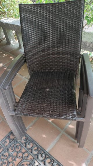 Sillas de exterior apilables, pack 4 unidades