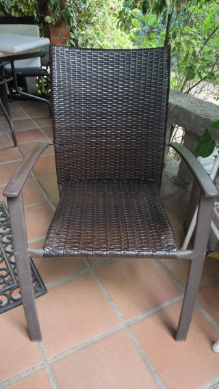 Sillas de exterior apilables, pack 4 unidades