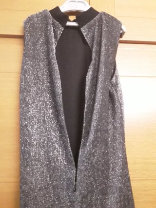 Vestido plateado fiesta
