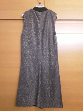 Vestido plateado fiesta