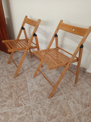 Sillas plegables de madera Ikea