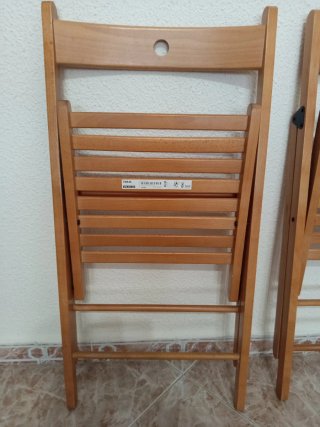 Sillas plegables de madera Ikea