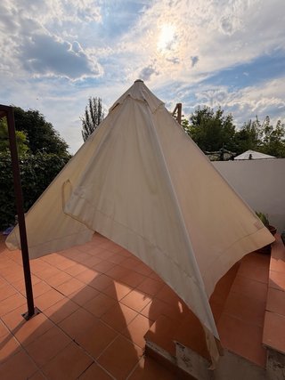Sombrilla Parasol 3x3m Beige
