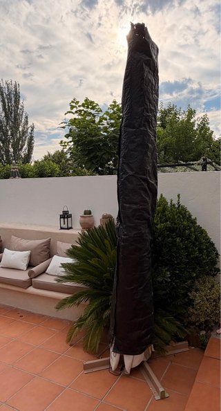 Sombrilla Parasol 3x3m Beige