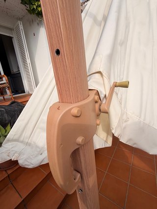 Sombrilla Parasol 3x3m Beige