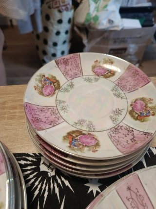 Vajilla Vintage Romántica Porcelana