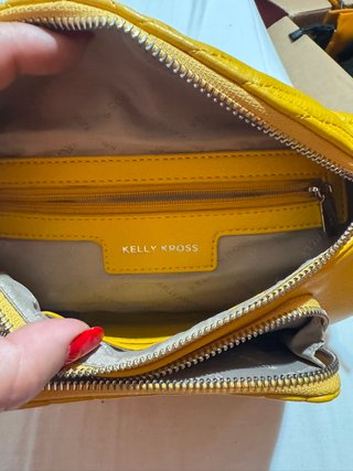 Marsupio/borsetta Kelly Kross Argento/Giallo