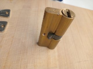 Bombín cerradura seguridad + 4 llaves