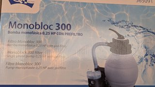 Depuradora Monobloc 300 Piscina 0,25 HP