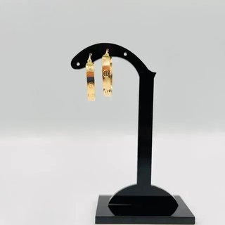 Pendientes Aro Tornillo 18K