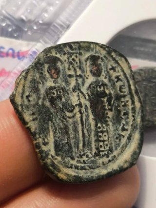 Moneda Bizantina Follis Ducas-Eudoxia