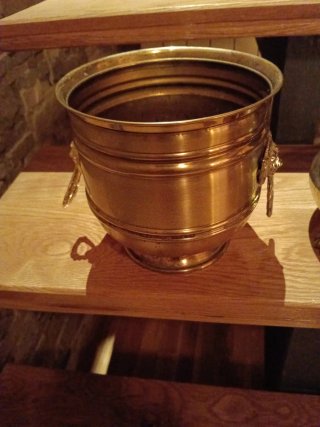 2 Vasi Dorati in Metallo