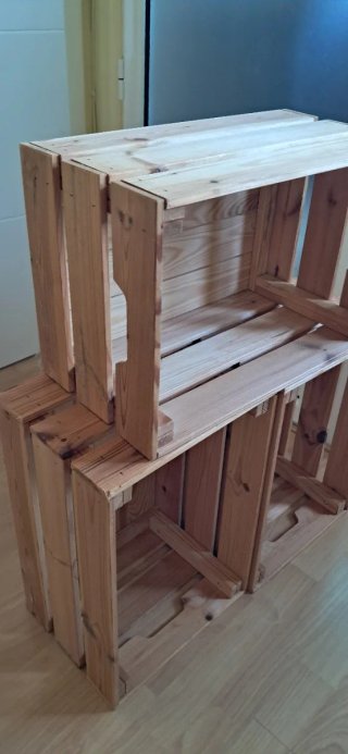 Cajas de madera KNAGGLIG Ikea
