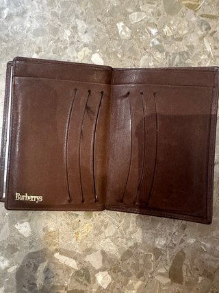 Cartera Burberry Marrón Piel