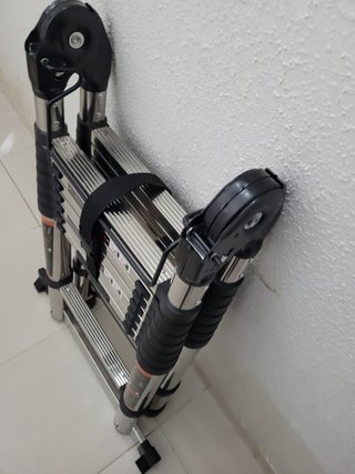 ESCALERA 5 METROS 2,5M+2,5M PLEGABLE TELESCOPICA -