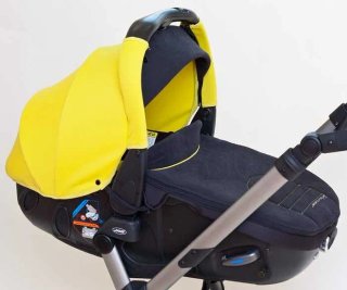 Carrinho de Bebé Trio Jané Trider Amarelo |Grade A