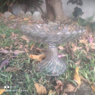 Frutero de cristal antiguo