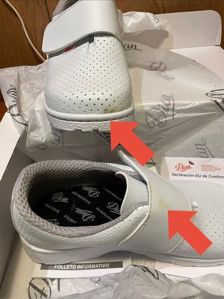 Zapato Dian Blanco Velcro Trabajo Profesional