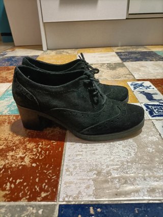 Zapatos Mimao Piel Negros Talla 35