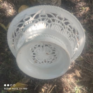 Frutero vintage porcelana flores