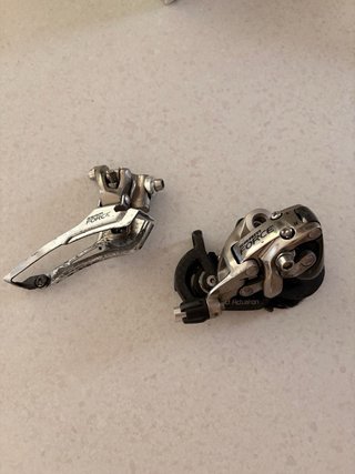 Sram Force 10V Del y Tras y mandos triatlon