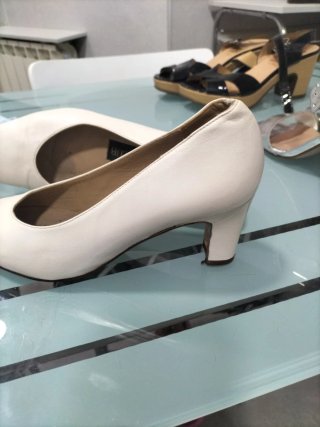 Zapatos salón blancos BEROTTI CLUB T.35