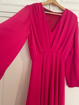 Vestido Matilde Cano Rosa Largo