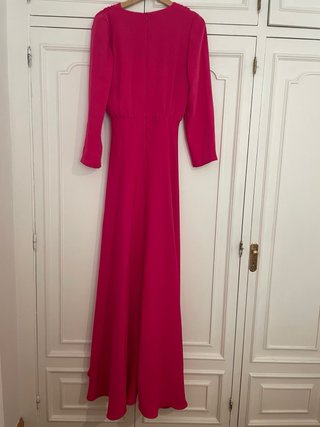Vestido Matilde Cano Rosa Largo