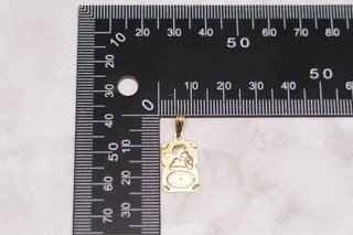 PLACA QUERUBÍN-RELOJ, ORO 18K/1.5g